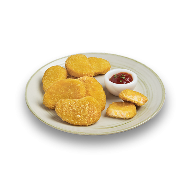 Chicken and cheese nuggets