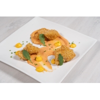 Chicken Crunchy with Cream Cheese and Curry Cream